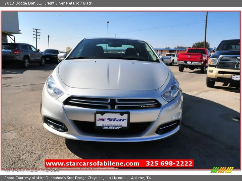 Bright Silver Metallic / Black 2013 Dodge Dart SE