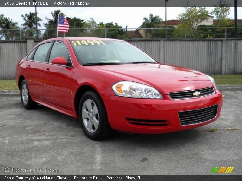 Victory Red / Ebony 2009 Chevrolet Impala LT