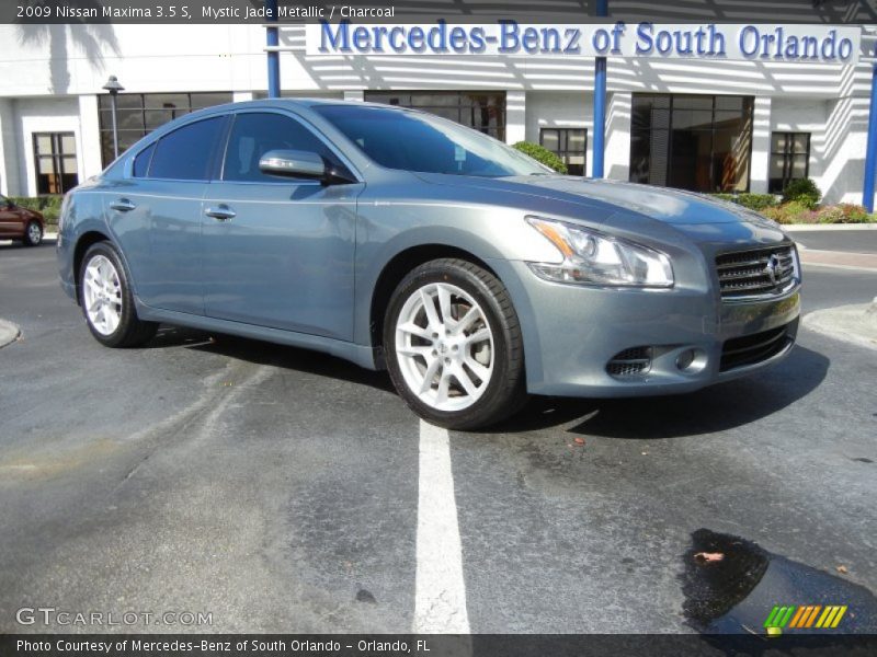 Mystic Jade Metallic / Charcoal 2009 Nissan Maxima 3.5 S