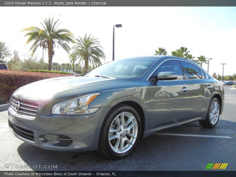Mystic Jade Metallic / Charcoal 2009 Nissan Maxima 3.5 S