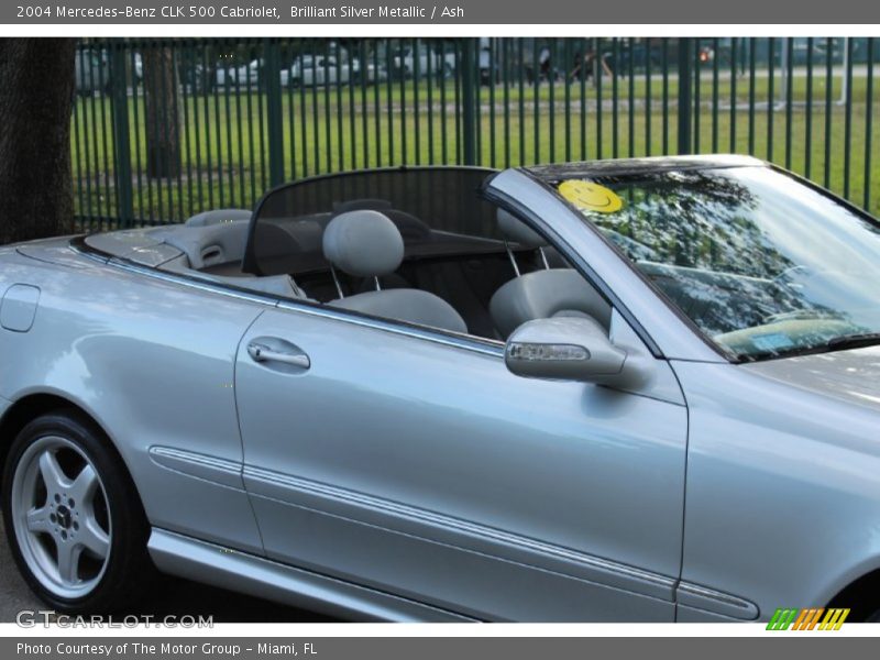 Brilliant Silver Metallic / Ash 2004 Mercedes-Benz CLK 500 Cabriolet