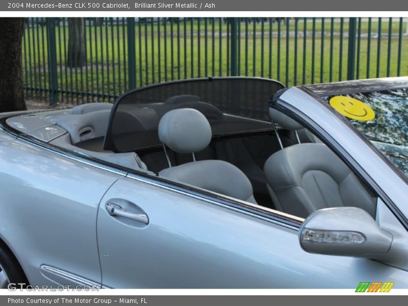Brilliant Silver Metallic / Ash 2004 Mercedes-Benz CLK 500 Cabriolet