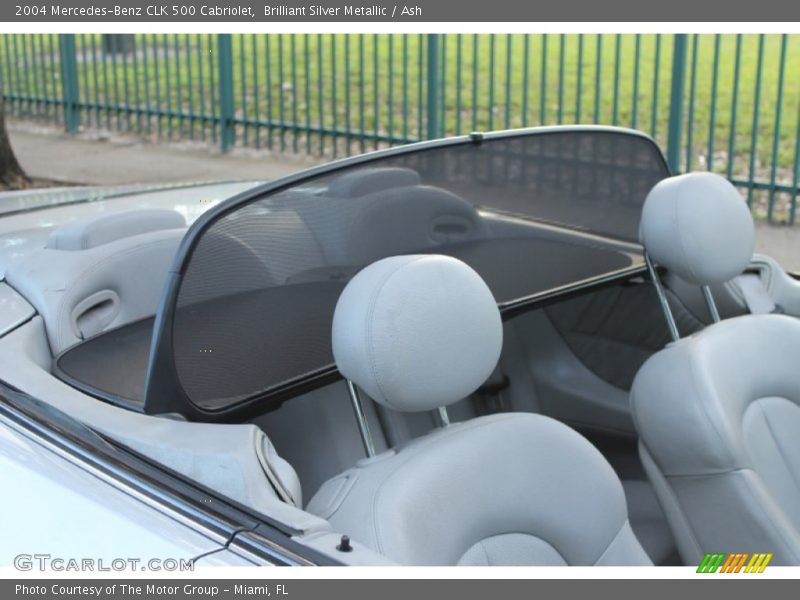 Brilliant Silver Metallic / Ash 2004 Mercedes-Benz CLK 500 Cabriolet