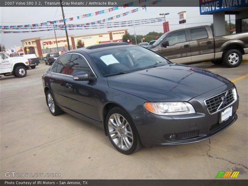 Titanium Gray Metallic / Anthracite Black 2007 Volvo S80 3.2