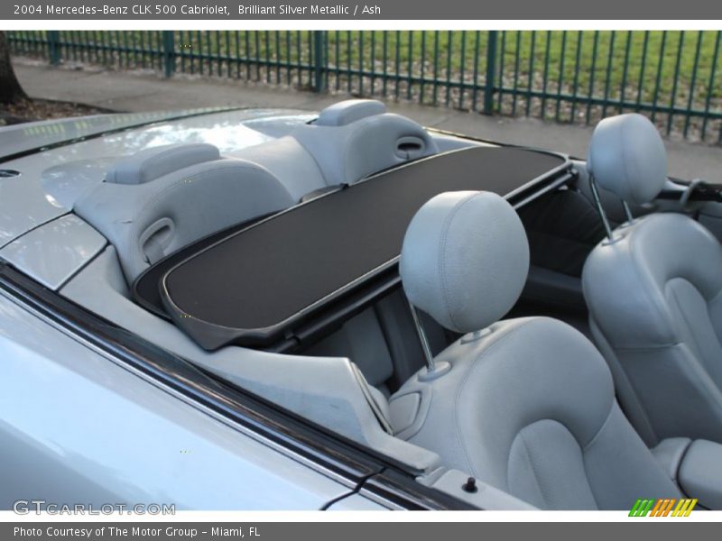 Brilliant Silver Metallic / Ash 2004 Mercedes-Benz CLK 500 Cabriolet