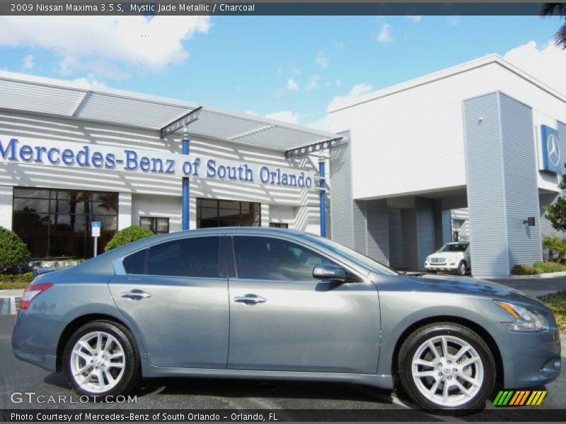 Mystic Jade Metallic / Charcoal 2009 Nissan Maxima 3.5 S