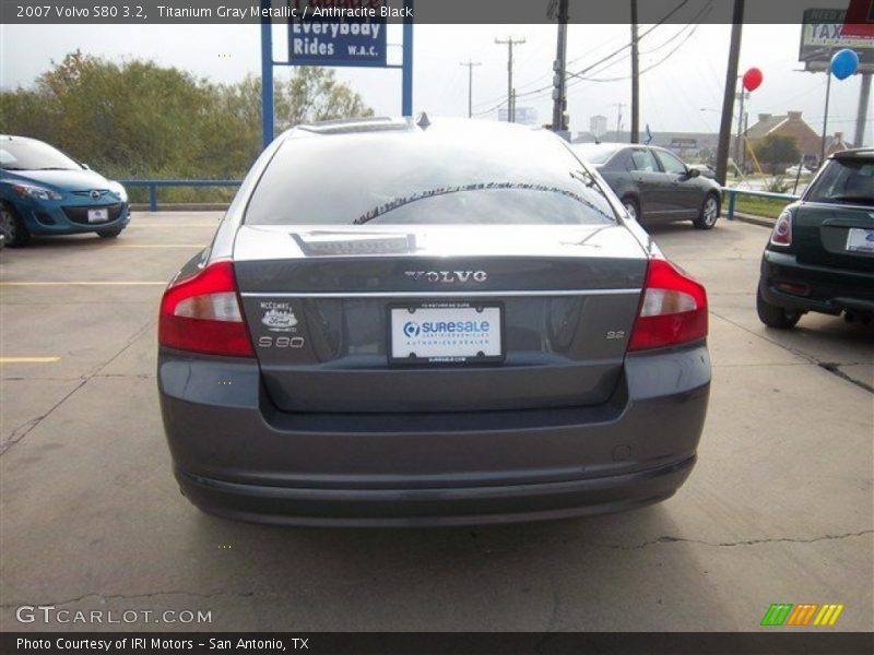 Titanium Gray Metallic / Anthracite Black 2007 Volvo S80 3.2
