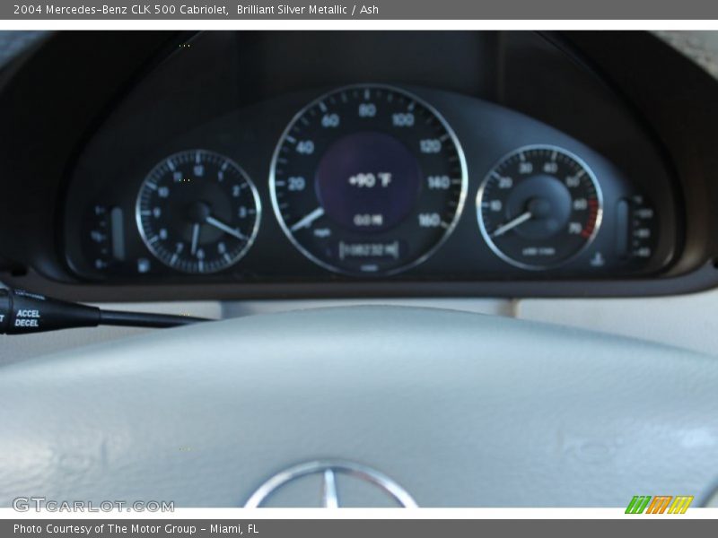 Brilliant Silver Metallic / Ash 2004 Mercedes-Benz CLK 500 Cabriolet