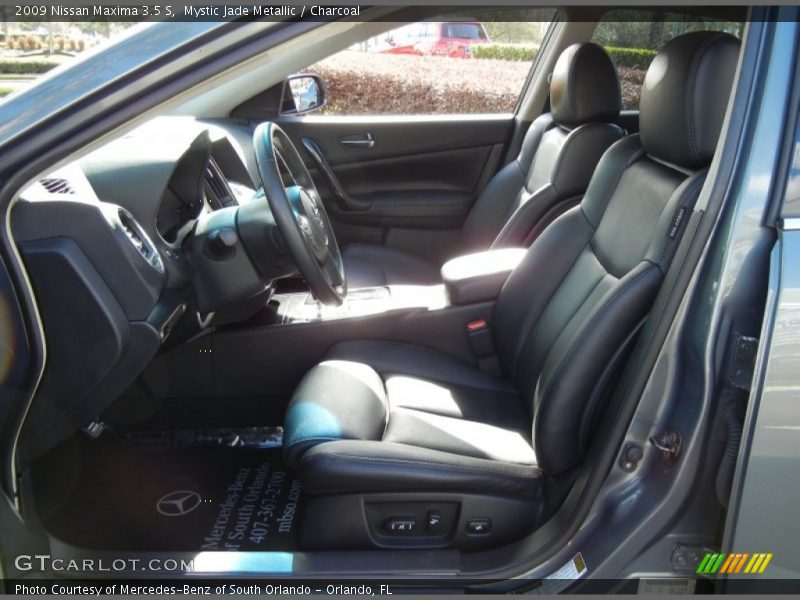 Mystic Jade Metallic / Charcoal 2009 Nissan Maxima 3.5 S
