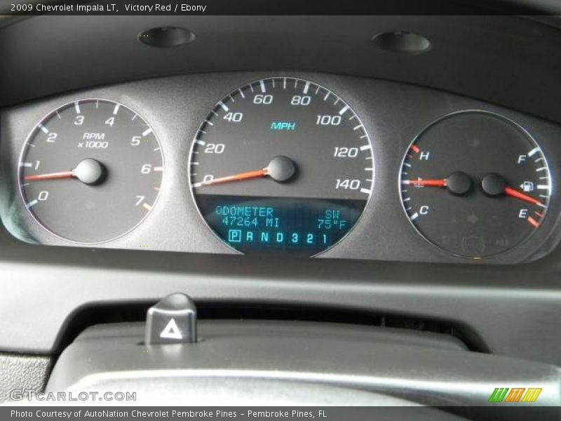 Victory Red / Ebony 2009 Chevrolet Impala LT