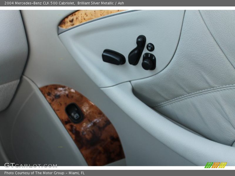 Brilliant Silver Metallic / Ash 2004 Mercedes-Benz CLK 500 Cabriolet