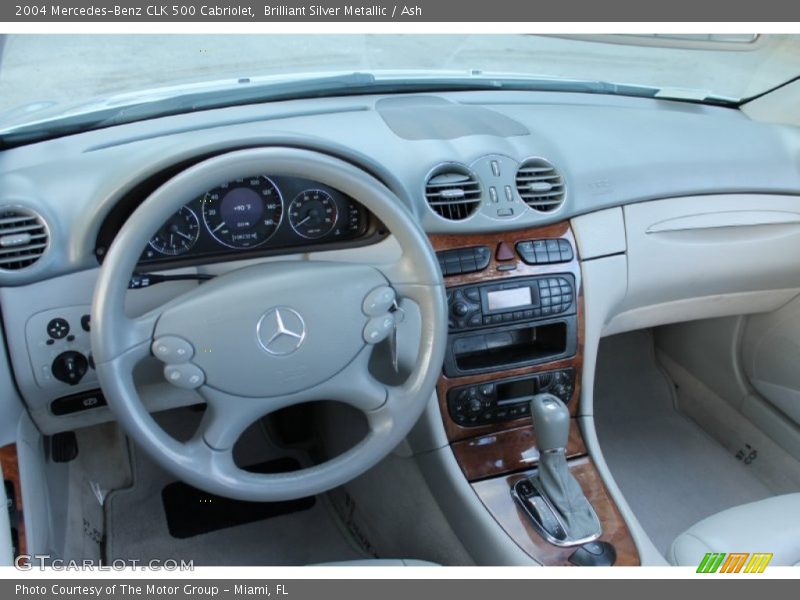 Brilliant Silver Metallic / Ash 2004 Mercedes-Benz CLK 500 Cabriolet