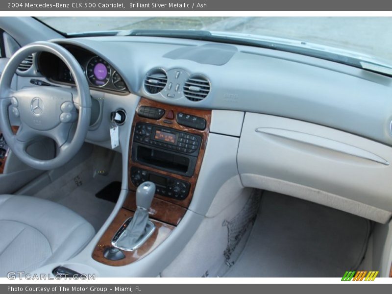 Brilliant Silver Metallic / Ash 2004 Mercedes-Benz CLK 500 Cabriolet