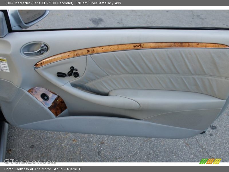 Brilliant Silver Metallic / Ash 2004 Mercedes-Benz CLK 500 Cabriolet