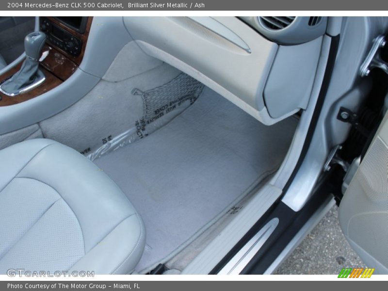 Brilliant Silver Metallic / Ash 2004 Mercedes-Benz CLK 500 Cabriolet