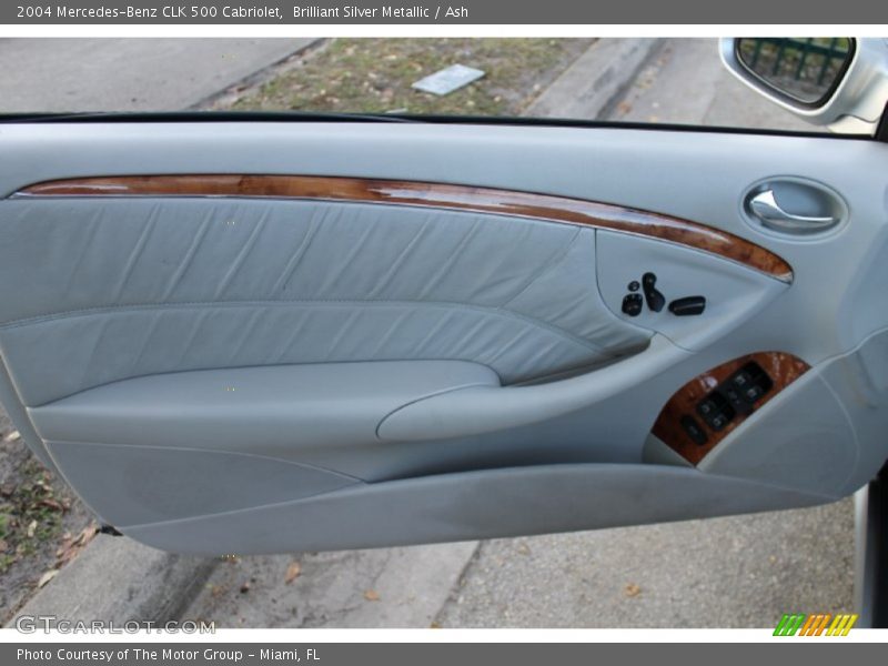Brilliant Silver Metallic / Ash 2004 Mercedes-Benz CLK 500 Cabriolet