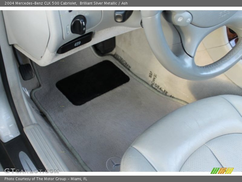 Brilliant Silver Metallic / Ash 2004 Mercedes-Benz CLK 500 Cabriolet
