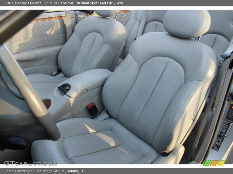 Brilliant Silver Metallic / Ash 2004 Mercedes-Benz CLK 500 Cabriolet