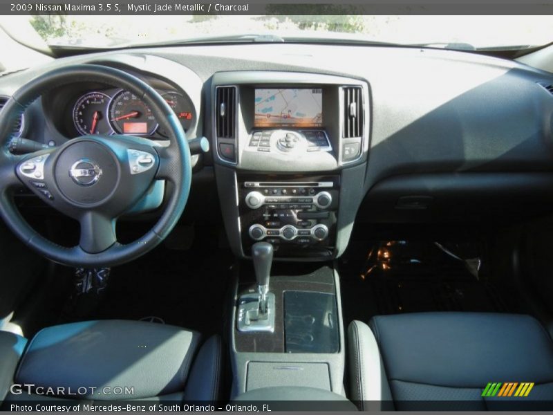 Mystic Jade Metallic / Charcoal 2009 Nissan Maxima 3.5 S