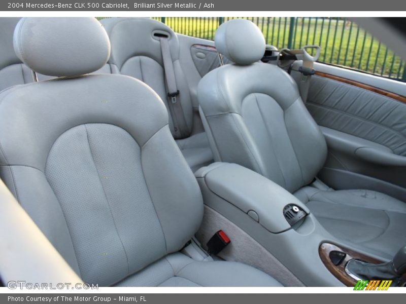 Brilliant Silver Metallic / Ash 2004 Mercedes-Benz CLK 500 Cabriolet