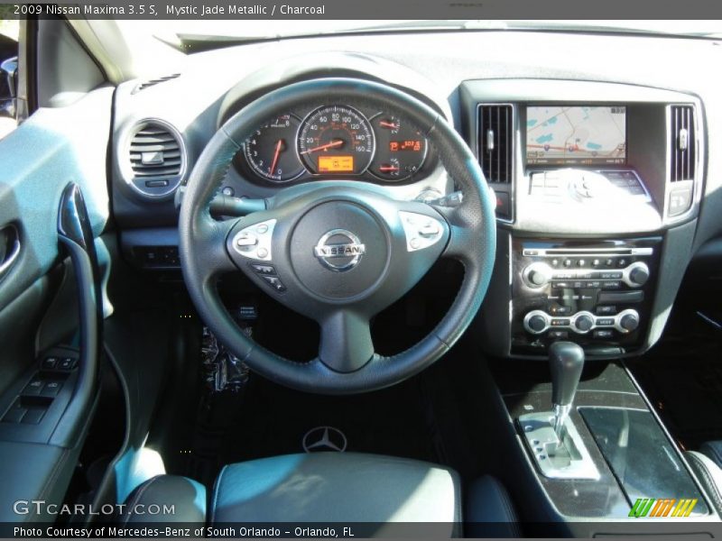 Mystic Jade Metallic / Charcoal 2009 Nissan Maxima 3.5 S