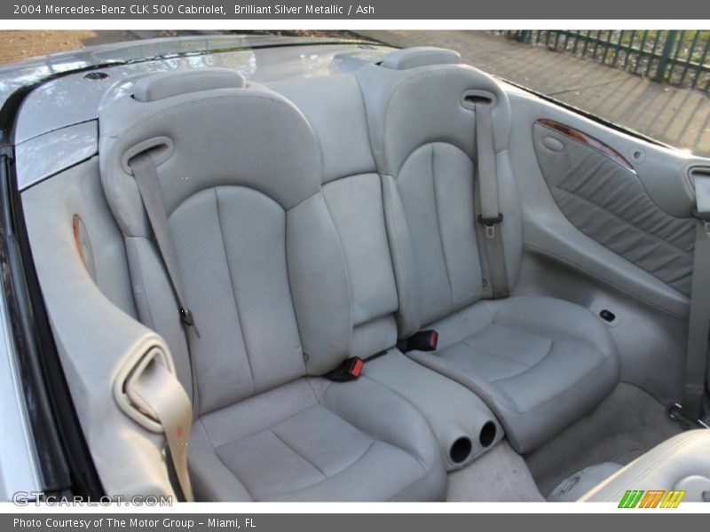 Brilliant Silver Metallic / Ash 2004 Mercedes-Benz CLK 500 Cabriolet