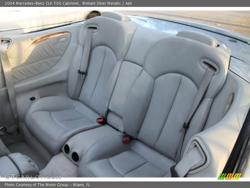 Brilliant Silver Metallic / Ash 2004 Mercedes-Benz CLK 500 Cabriolet