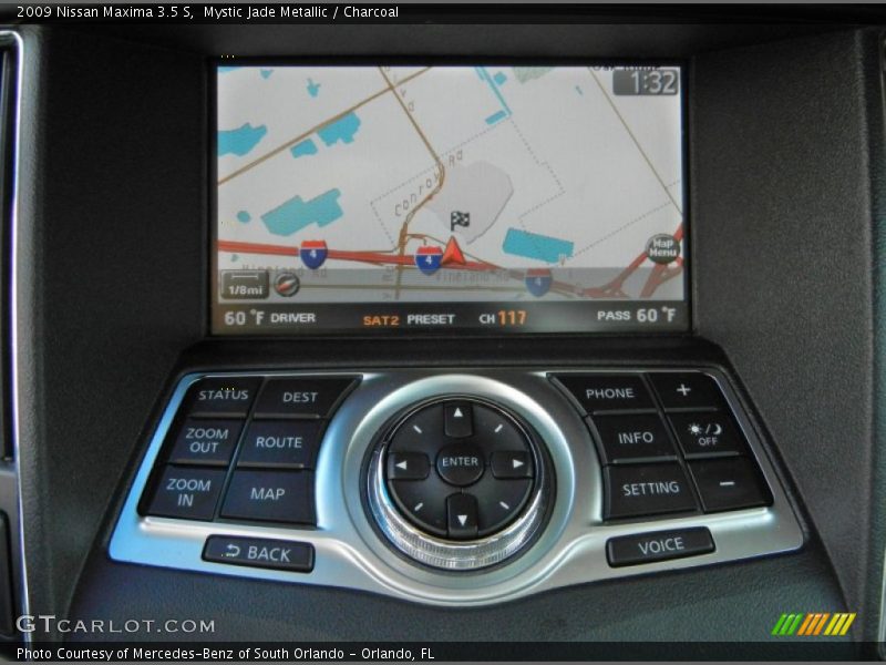Mystic Jade Metallic / Charcoal 2009 Nissan Maxima 3.5 S