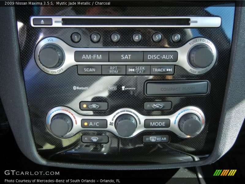 Mystic Jade Metallic / Charcoal 2009 Nissan Maxima 3.5 S