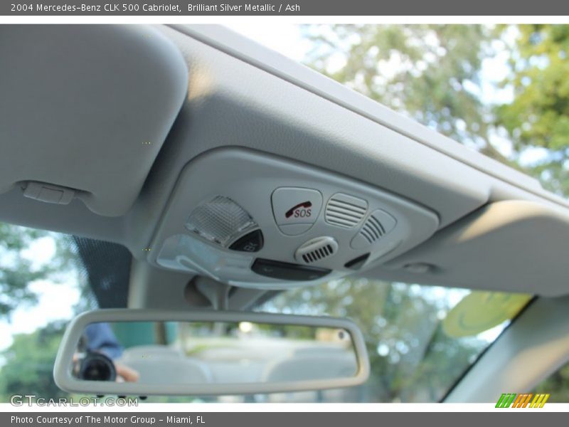 Brilliant Silver Metallic / Ash 2004 Mercedes-Benz CLK 500 Cabriolet