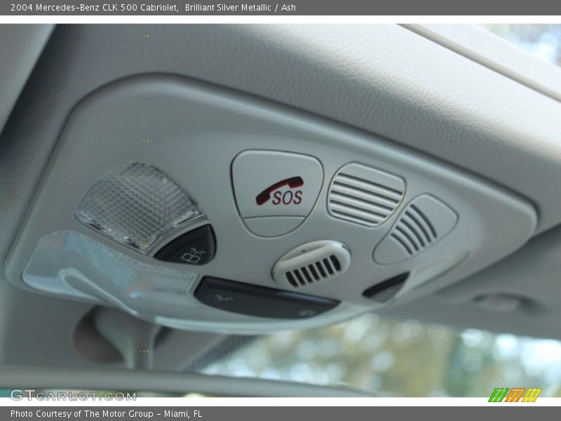 Brilliant Silver Metallic / Ash 2004 Mercedes-Benz CLK 500 Cabriolet