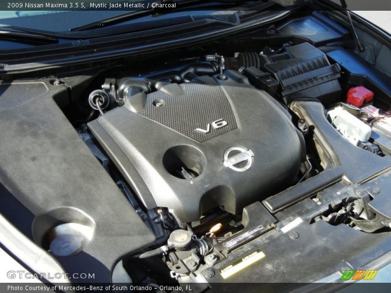 Mystic Jade Metallic / Charcoal 2009 Nissan Maxima 3.5 S