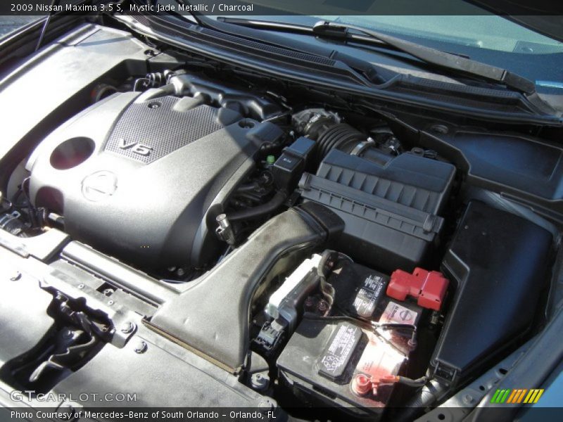 Mystic Jade Metallic / Charcoal 2009 Nissan Maxima 3.5 S