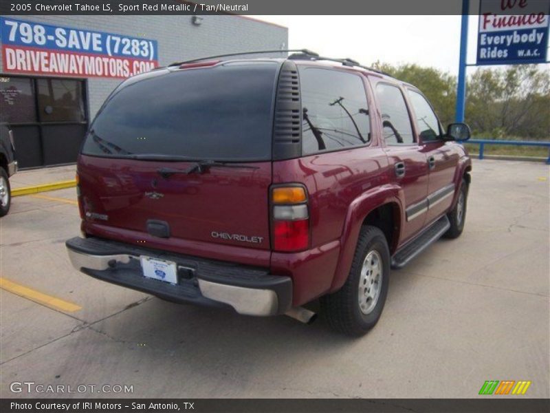 Sport Red Metallic / Tan/Neutral 2005 Chevrolet Tahoe LS