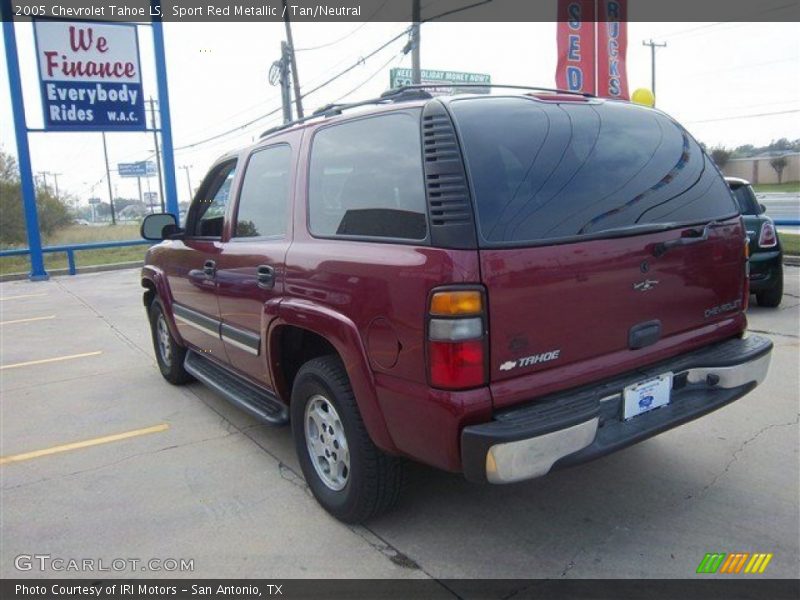 Sport Red Metallic / Tan/Neutral 2005 Chevrolet Tahoe LS