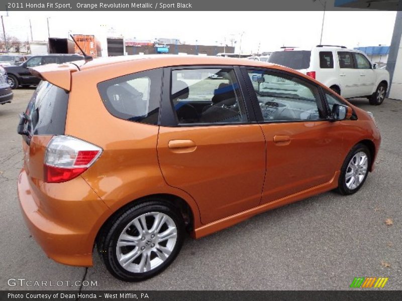 Orange Revolution Metallic / Sport Black 2011 Honda Fit Sport