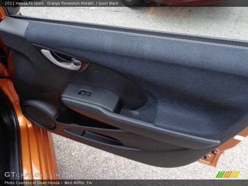 Orange Revolution Metallic / Sport Black 2011 Honda Fit Sport