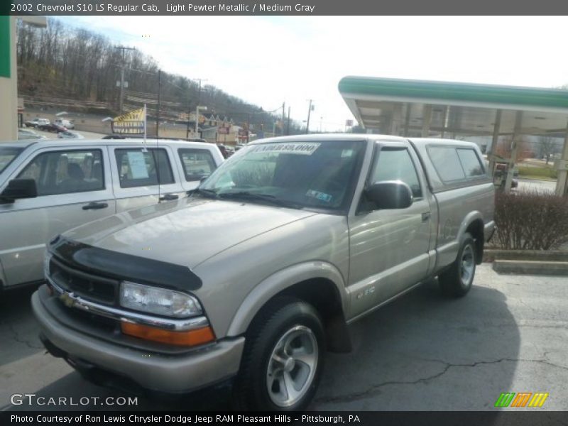 Light Pewter Metallic / Medium Gray 2002 Chevrolet S10 LS Regular Cab