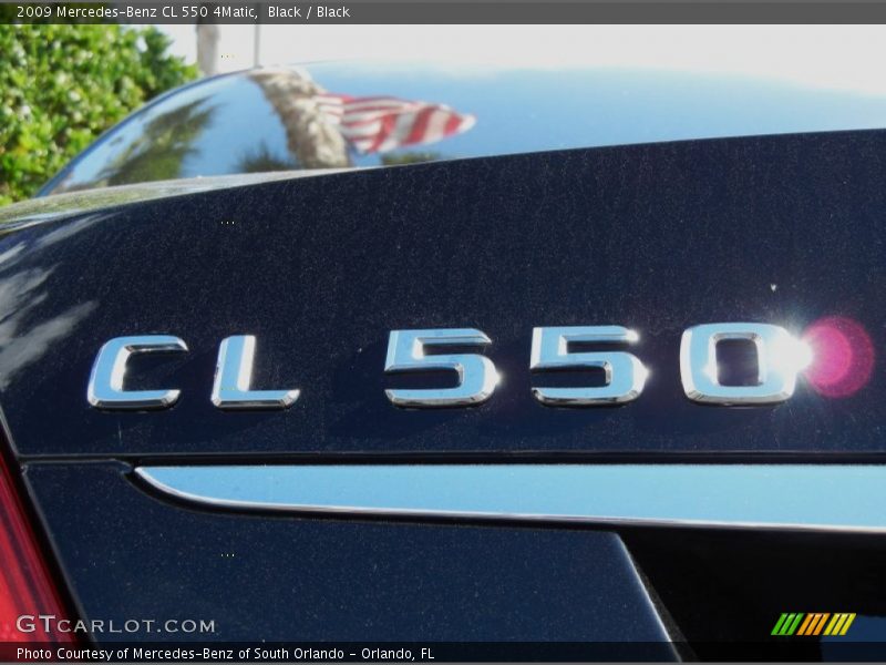 Black / Black 2009 Mercedes-Benz CL 550 4Matic