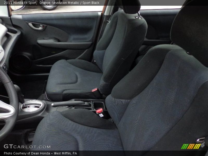 Orange Revolution Metallic / Sport Black 2011 Honda Fit Sport