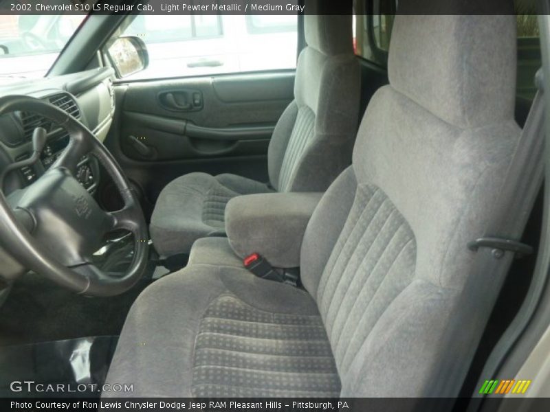 Light Pewter Metallic / Medium Gray 2002 Chevrolet S10 LS Regular Cab