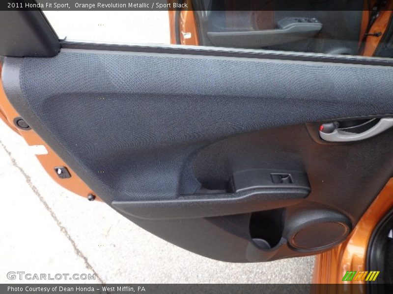 Orange Revolution Metallic / Sport Black 2011 Honda Fit Sport