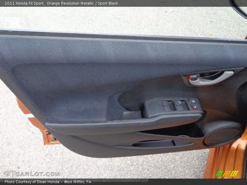 Orange Revolution Metallic / Sport Black 2011 Honda Fit Sport