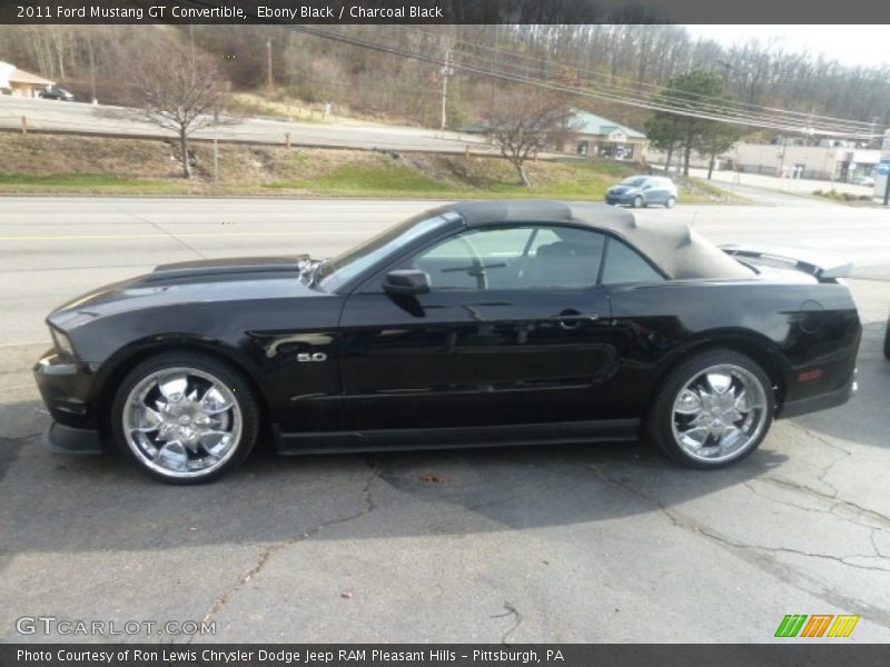 Ebony Black / Charcoal Black 2011 Ford Mustang GT Convertible