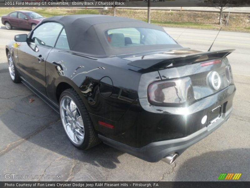 Ebony Black / Charcoal Black 2011 Ford Mustang GT Convertible