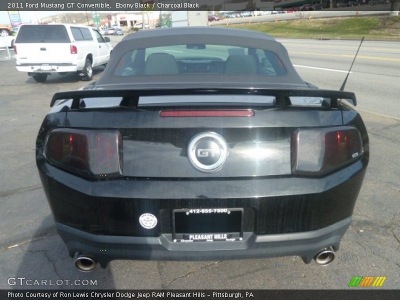 Ebony Black / Charcoal Black 2011 Ford Mustang GT Convertible