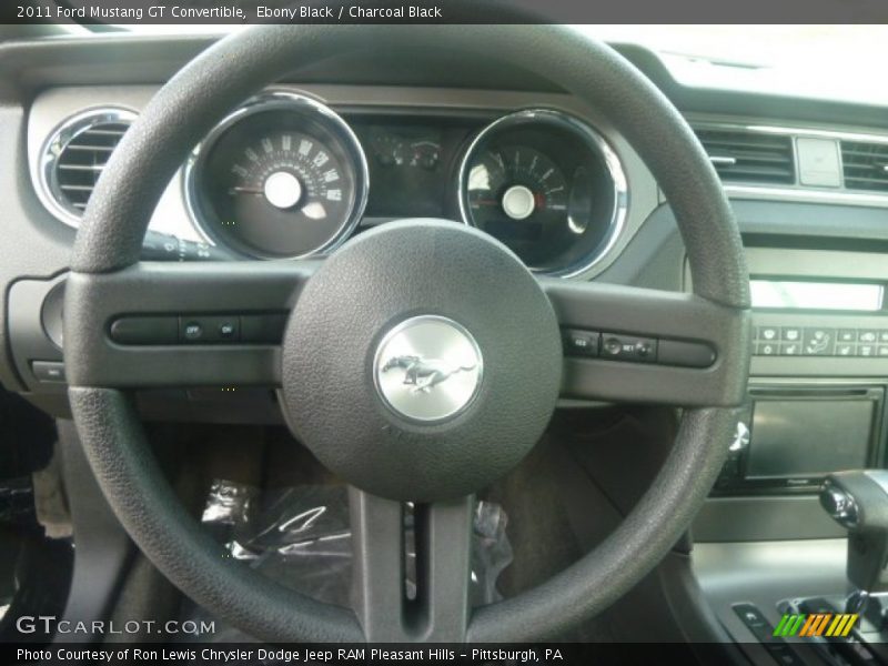Ebony Black / Charcoal Black 2011 Ford Mustang GT Convertible