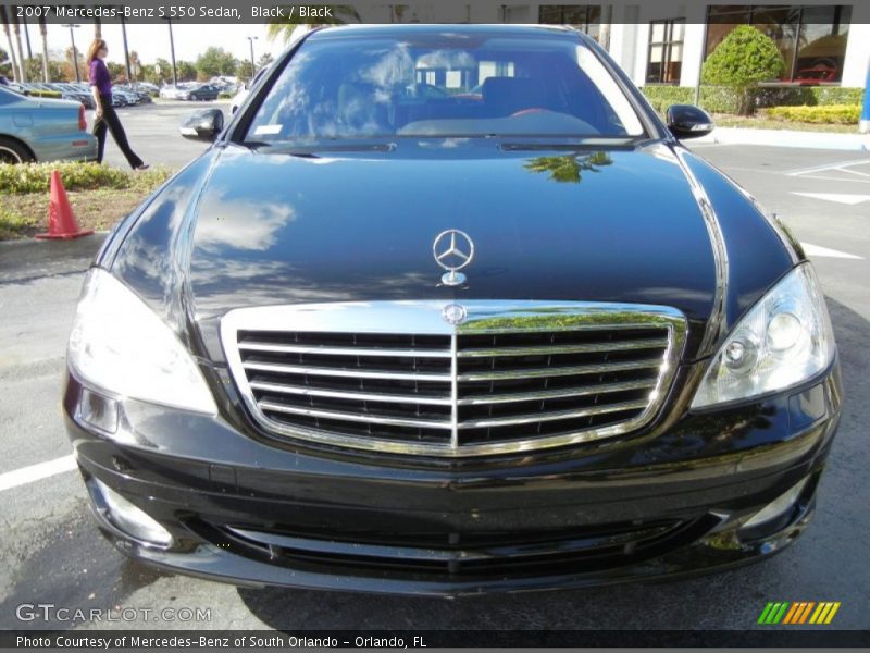 Black / Black 2007 Mercedes-Benz S 550 Sedan
