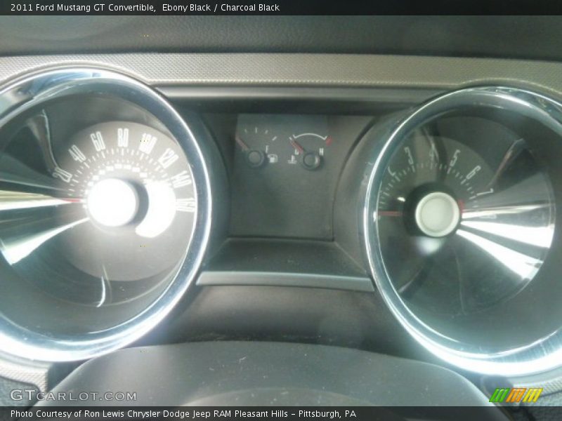 Ebony Black / Charcoal Black 2011 Ford Mustang GT Convertible