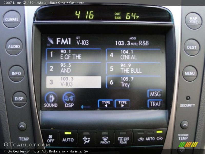 Black Onyx / Cashmere 2007 Lexus GS 450h Hybrid